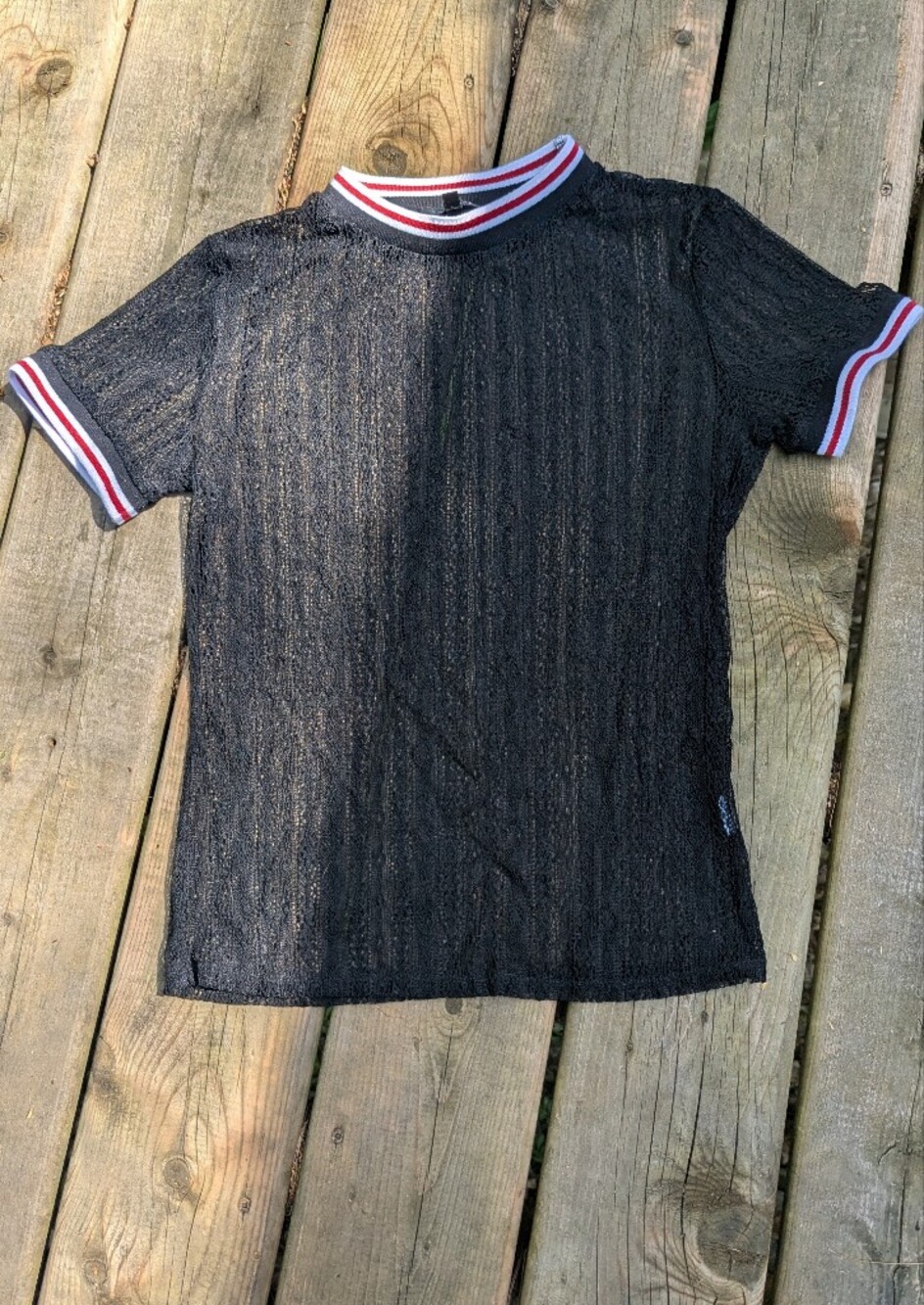 Dynamite Short Sleeved Lace Top